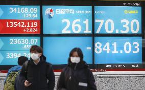 Tokyo stocks plunge