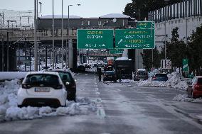 GREECE-ATHENS-HEAVY SNOWFALL-AFTERMATH