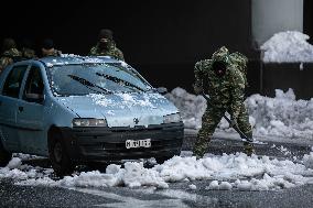 GREECE-ATHENS-HEAVY SNOWFALL-AFTERMATH