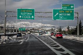 GREECE-ATHENS-HEAVY SNOWFALL-AFTERMATH
