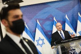 ISRAEL-TEL AVIV-PM-COVID-19-PRESS CONFERENCE