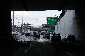 GREECE-ATHENS-HEAVY SNOWFALL-AFTERMATH