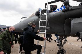 GREECE-TANAGRA-RAFALE FIGHTER JETS-RECEIVING