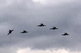 GREECE-TANAGRA-RAFALE FIGHTER JETS-RECEIVING