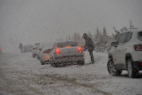 TURKEY-ANKARA-SNOW