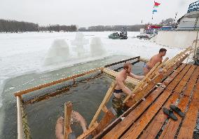 BELARUS-MINSK-ORTHODOX EPIPHANY-CELEBRATION