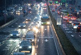 (SP)CHINA-BEIJING-WINTER OLYMPICS-TRAFFIC LANE(CN)