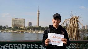 (SP)EGYPT-CAIRO-WISHES TO BEIJING 2022