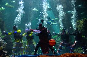 INDONESIA-JAKARTA-UNDERWATER PERFORMANCE