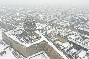 #CHINA-SHANXI-PINGYAO ANCIENT TOWN-SNOW SCENERY (CN)