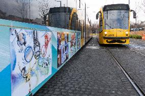 (SP)HUNGARY-BUDAPEST-OLYMPIC THEMED TRAM