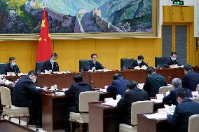 CHINA-BEIJING-HAN ZHENG-YELLOW RIVER BASIN-MEETING (CN)