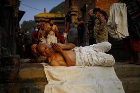 NEPAL-BHAKTAPUR-SWASTHANI BRATA KATHA FESTIVAL-RITUAL