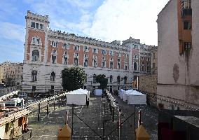 ITALY-ROME-DRIVE-THRU-ELECTION