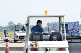 LAOS-VIENTIANE-CHINA-COVID-19-VACCINE-ARRIVAL