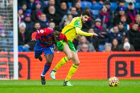 SOCCER-CRYSTAL-PALACE-NORWICH-CITY/REPORT