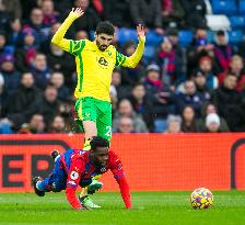 SOCCER-CRYSTAL-PALACE-NORWICH-CITY/REPORT