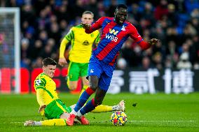 SOCCER-CRYSTAL-PALACE-NORWICH-CITY/REPORT