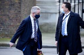British Housing Secretary Michael Gove On Downing Street