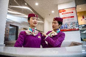 CHINA-CHONGQING-BULLET TRAIN-NOVICE STEWARDESS (CN)