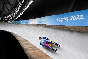 (BEIJING 2022)CHINA-BEIJING-OLYMPIC WINTER GAMES-LUGE-TRAINING SESSION