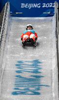 (BEIJING 2022)CHINA-BEIJING-OLYMPIC WINTER GAMES-LUGE-TRAINING SESSION