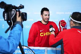 (BEIJING 2022)CHINA-BEIJING-OLYMPIC WINTER GAMES-ICE HOCKEY-MEN-TRAINING-YE JINGUANG