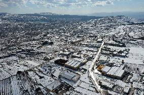 MIDEAST-GOLAN HEIGHTS-SNOW