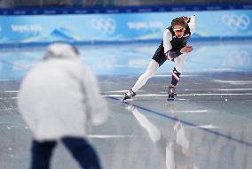 (BEIJING 2022)CHINA-BEIJING-OLYMPIC WINTER GAMES-SPEED SKATING-TRAINING