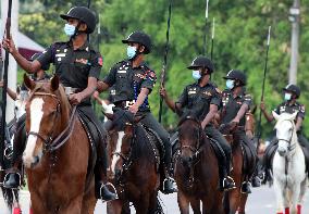 SRI LANKA-COLOMBO-INDEPENDENCE DAY-PARADE-REHEARSAL