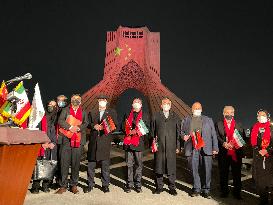 IRAN-TEHRAN-CHINESE LUNAR NEW YEAR-LIGHT SHOW