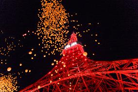 JAPAN-TOKYO-TOKYO TOWER-CHINESE NEW YEAR-ILLUMINATION