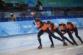 (BEIJING 2022)CHINA-BEIJING-OLYMPIC WINTER GAMES-SPEED SKATING-TRAINING (CN)