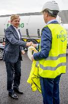 King Willem-Alexander Visits The First Dutch bio-LNG Installation - Amsterdam