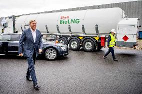 King Willem-Alexander Visits The First Dutch bio-LNG Installation - Amsterdam