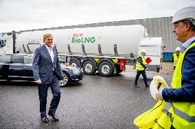 King Willem-Alexander Visits The First Dutch bio-LNG Installation - Amsterdam