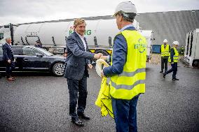 King Willem-Alexander Visits The First Dutch bio-LNG Installation - Amsterdam