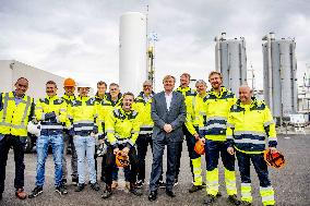 King Willem-Alexander Visits The First Dutch bio-LNG Installation - Amsterdam