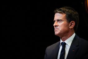 Manuel Valls At Tribunes De La Presse Conference - Bordeaux