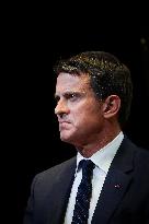 Manuel Valls At Tribunes De La Presse Conference - Bordeaux