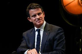 Manuel Valls At Tribunes De La Presse Conference - Bordeaux