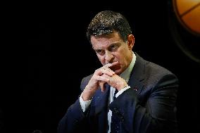 Manuel Valls At Tribunes De La Presse Conference - Bordeaux