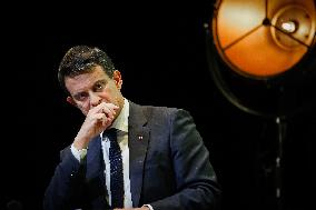 Manuel Valls At Tribunes De La Presse Conference - Bordeaux