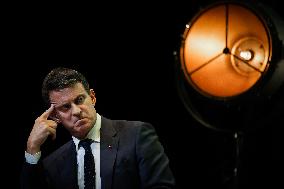 Manuel Valls At Tribunes De La Presse Conference - Bordeaux