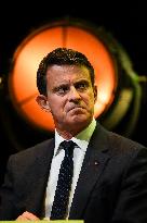 Manuel Valls At Tribunes De La Presse Conference - Bordeaux