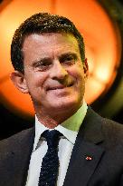 Manuel Valls At Tribunes De La Presse Conference - Bordeaux