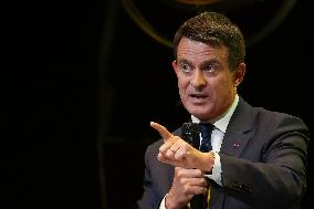 Manuel Valls At Tribunes De La Presse Conference - Bordeaux