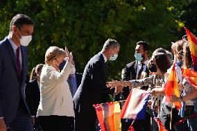 Angela Merkel Receives Charles V European Award