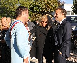 President Macron At Gala Match Of The Variétés Club De France - Poissy