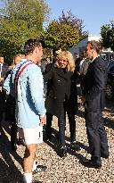 President Macron At Gala Match Of The Variétés Club De France - Poissy